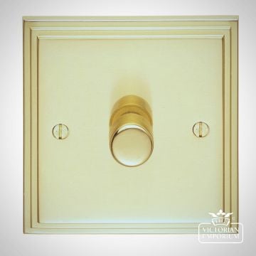 Stepped 1 Gang LED Dimmer Switch - brass, chrome or satin chrome