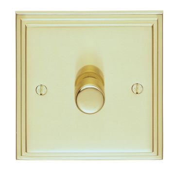 Stepped 1 Gang Dimmer Switch - brass, chrome or satin chrome