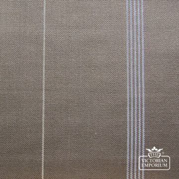 Kendal Striped 100% Cotton Fabric - Mocha or Charcoal
