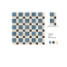 Stoke victorian mosaic floor tiles centre pattern 30x30cm  pattern 2
