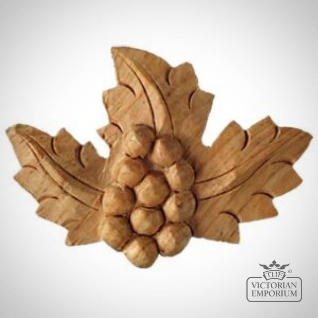 Small Hand Carved Grape Motif