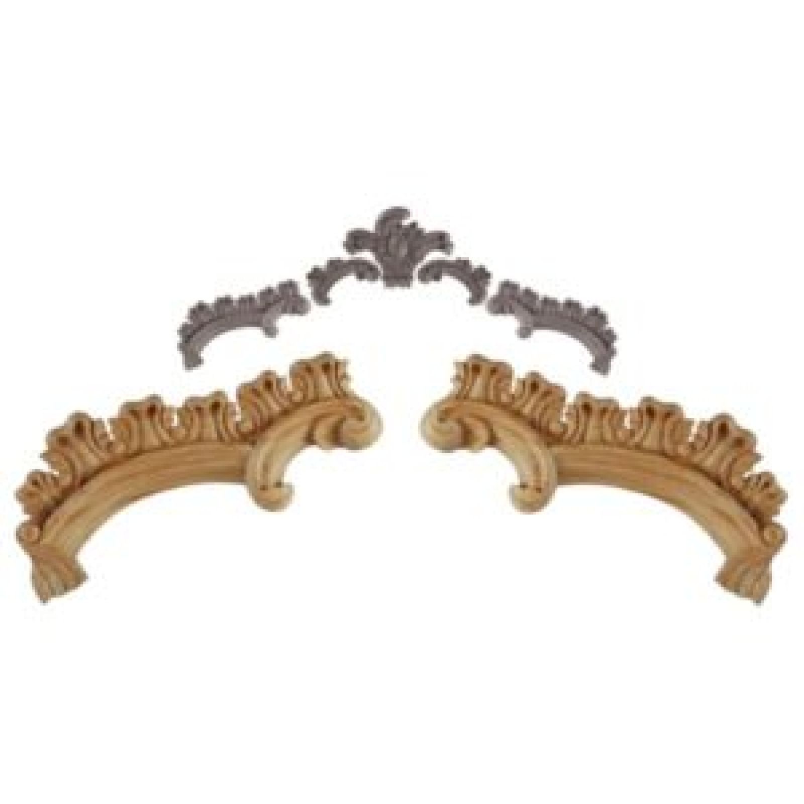 Large Rococco Pediment Rail Decorative Mouldings