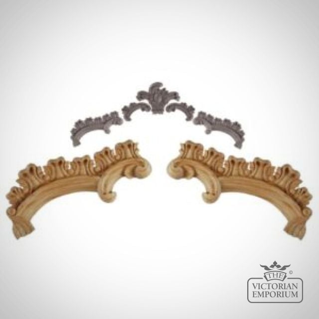 Large Rococco Pediment Rail