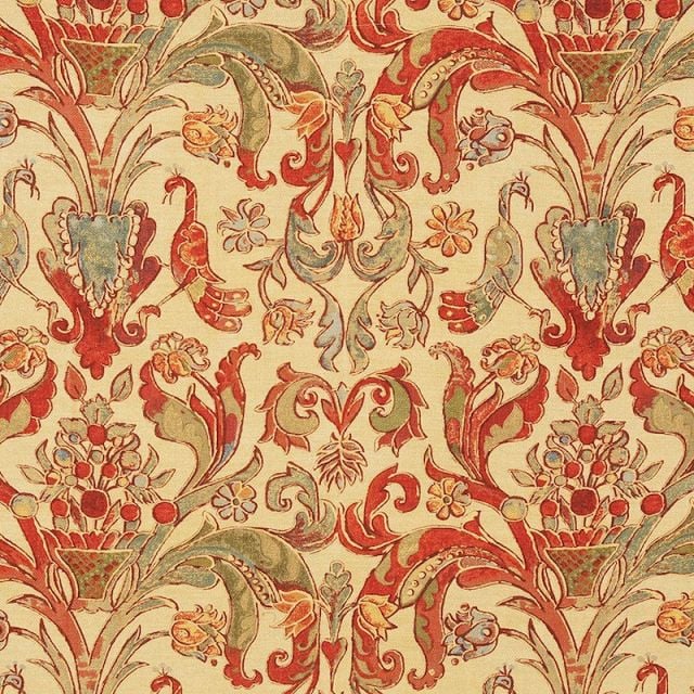 Peahen fabric - various colours