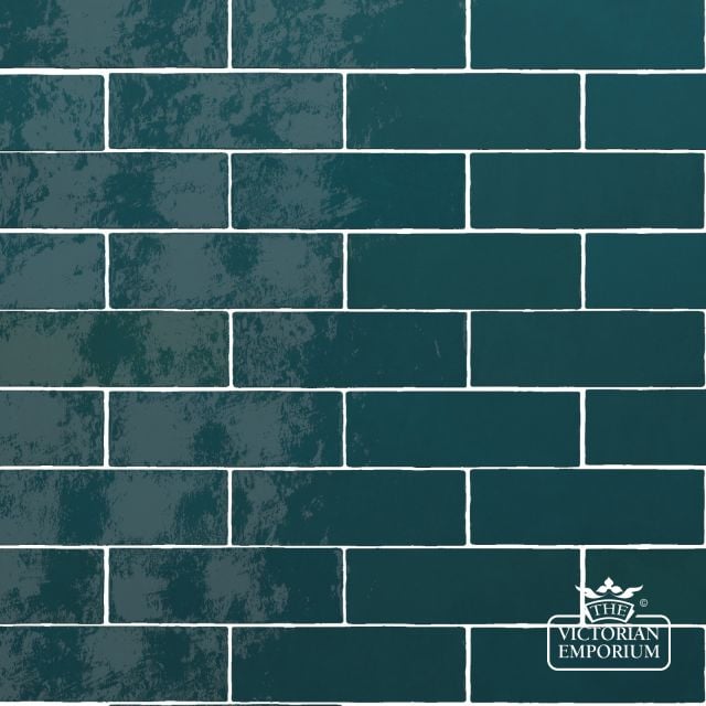 Glazed Brick Slip in Azure.