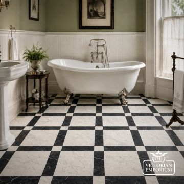 Marble-effect porcelain tiles