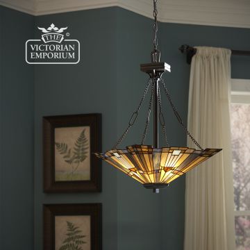 Tiffney Lamp Christopher Wray Art Nouveau Victorian 19thcentry Steampunk  Quoizel Old Classical Lighting Penant Wall Victorian Decorative Ceiling Lantern Qz Inglenook Pb Insitu 2