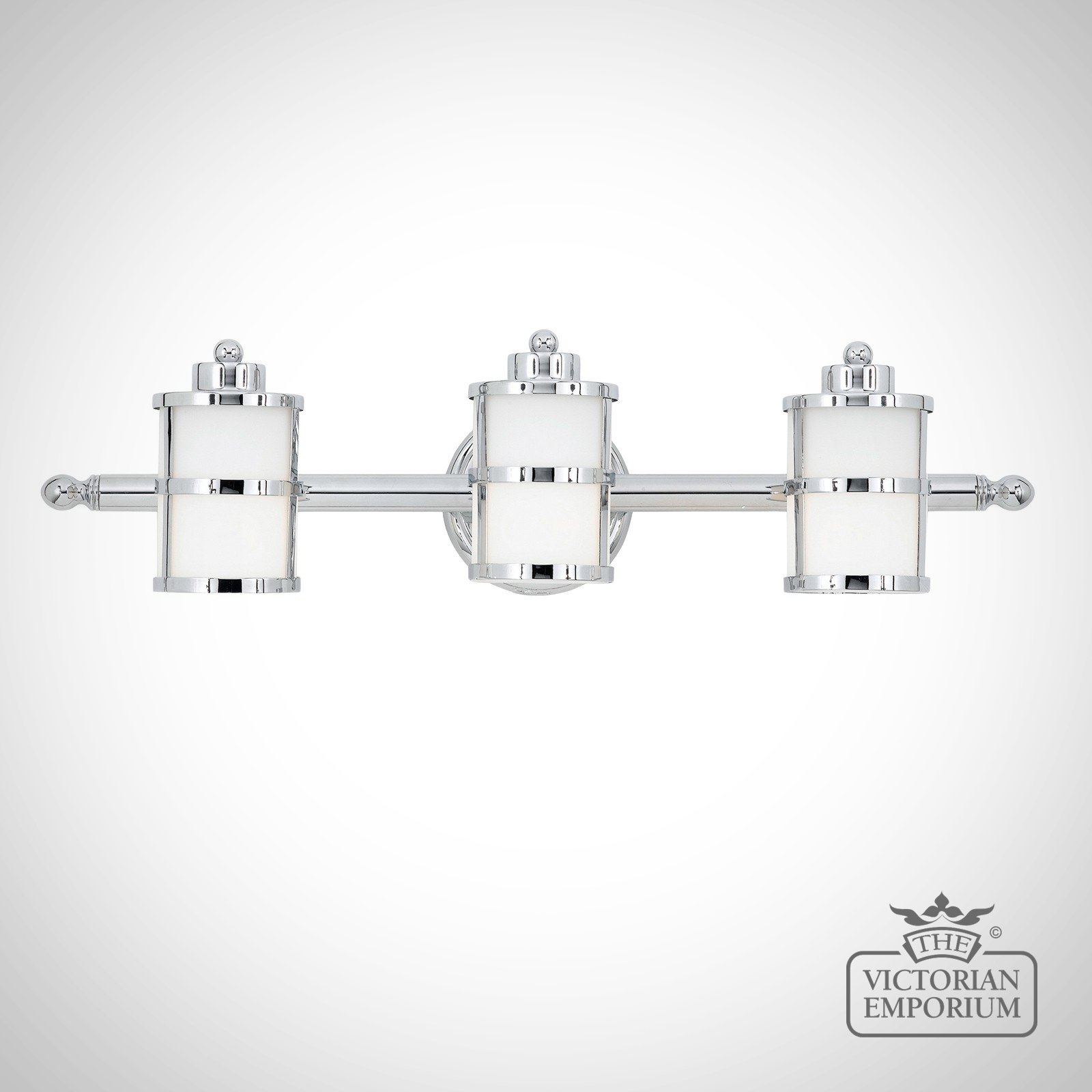 Tranquility Triple Bathroom Light in Polished Chrome