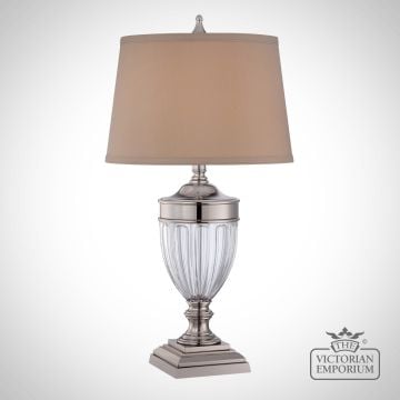 Dennison 1 Light Table Lamp in Polished Nickel