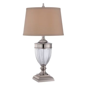 Dennison Table Lamp in Polished Nickel