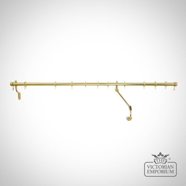 Dormer Door Curtain Rods Brass Polished 02