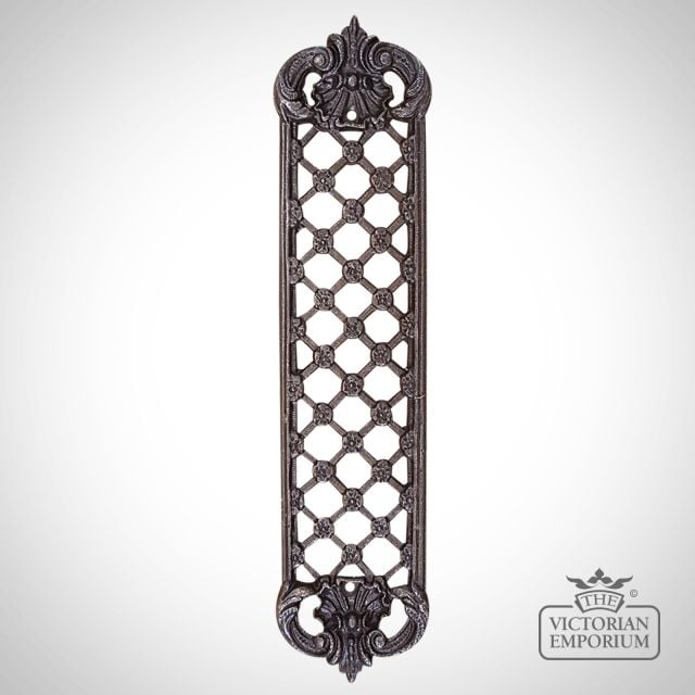 01356jai300 Push Finger Plate Jali Lattice Cast Ant Iron 300mm