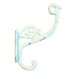 148086   01336facp125 hat   coat hook swan neck p ant cream patina 4 hole 130mm