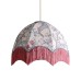 William morris golden lily deluxe domed decorative fringed lamp shade  dove plum