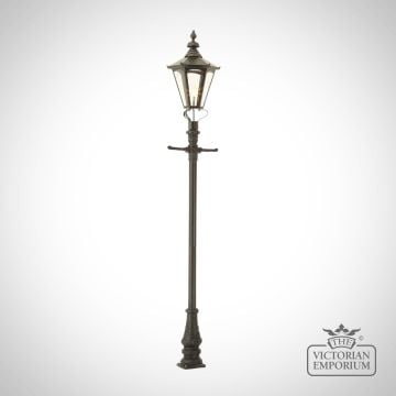 Lamp Post 2160mm High And Square Stainless Steel Lantern