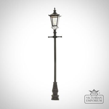 Lamp Post 3300mm High And Large Square Steel Lantern