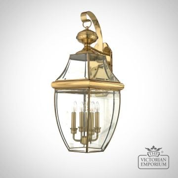 Newbury Large Wall Light in Polished Brass