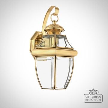 Newbury Large Wall Light in Polished Brass