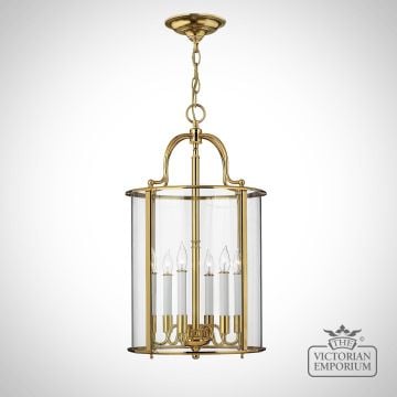 Gentry Large Pendant Light In Polished Brass