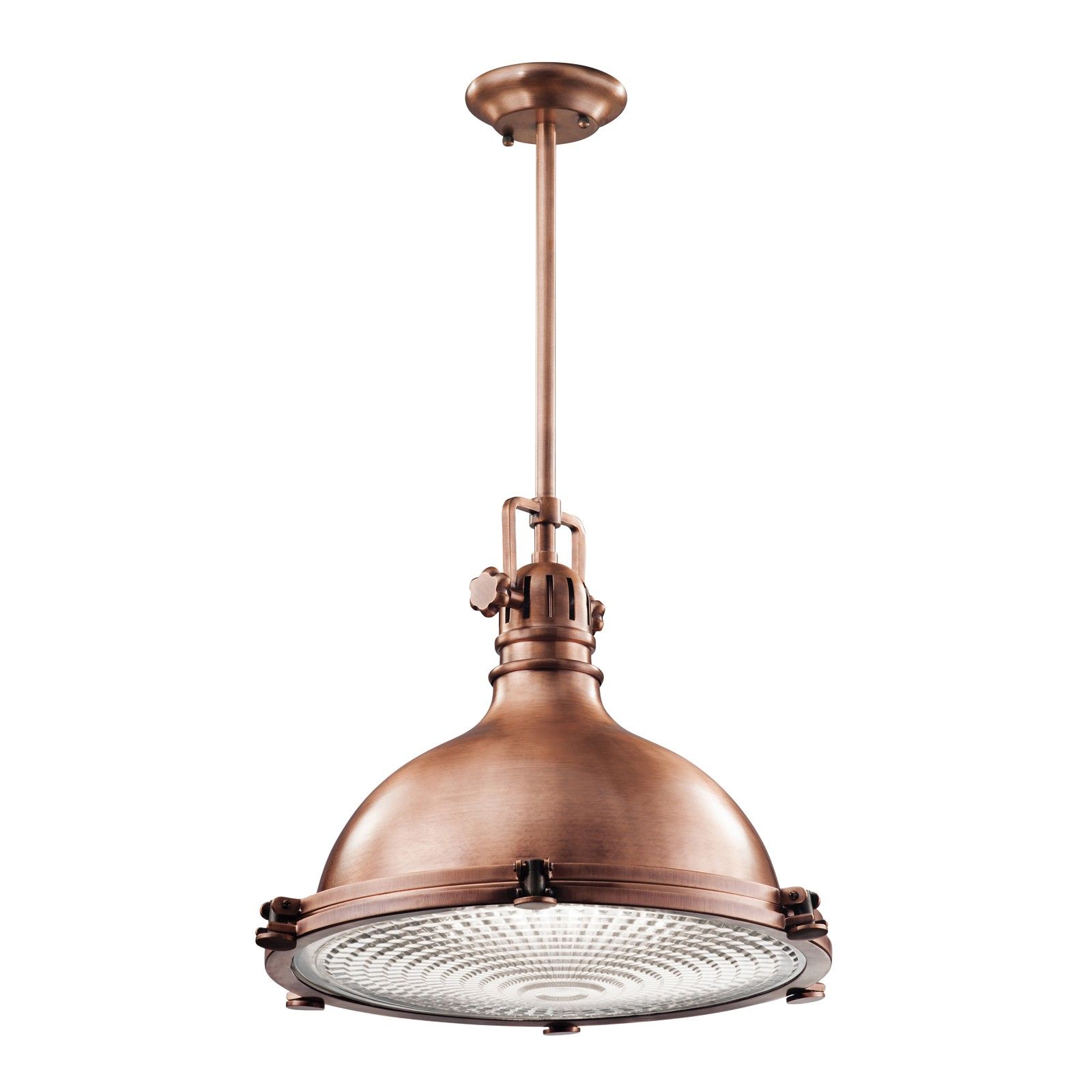Hatters Bay extra large pendant in antique copper