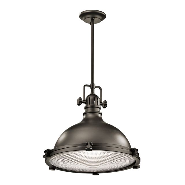 Hatters Bay extra large pendant in old bronze
