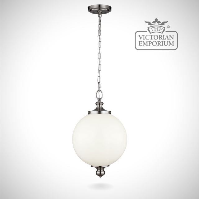 Parks pendant in brushed steel