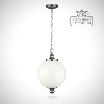 Parks small pendant in brushed steel