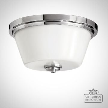 Avon Bathroom Flush Mount Light In Polished Chrome