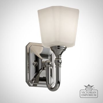 Concord Bathroom Single Wall Light In Polished Chrome