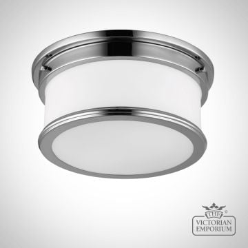 Payne Bathroom Flush Mount Light In Polished Chrome