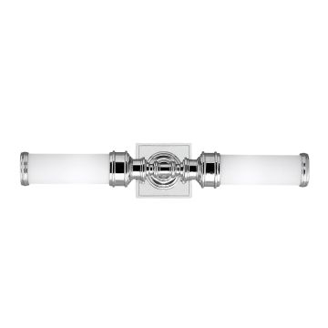 Payne Bathroom single wall light in polished chrome with simple lamp holder
