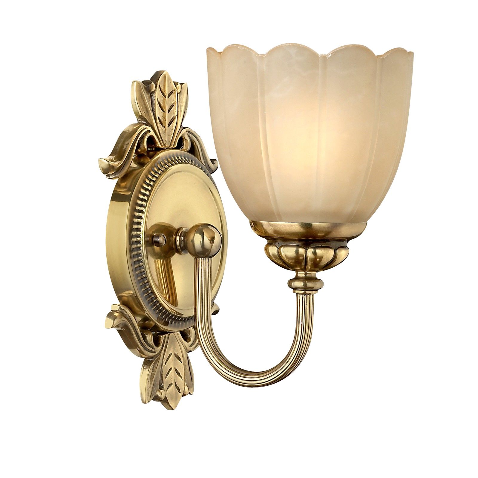 Isabella Bathroom single wall light in brass
