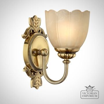 Isabella Bathroom Single Wall Light In Brass