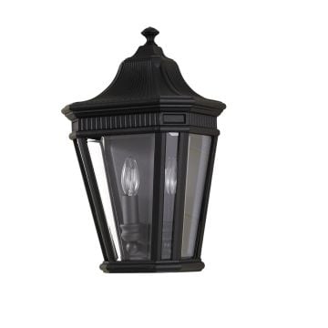 Cotswold large wall lantern in Black