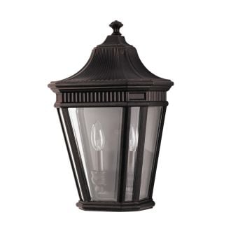 Cotswold large wall lantern in Black