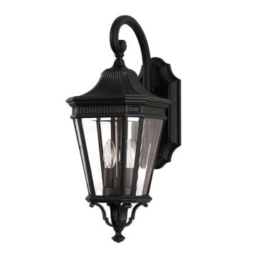 Cotswold medium wall lantern in Black