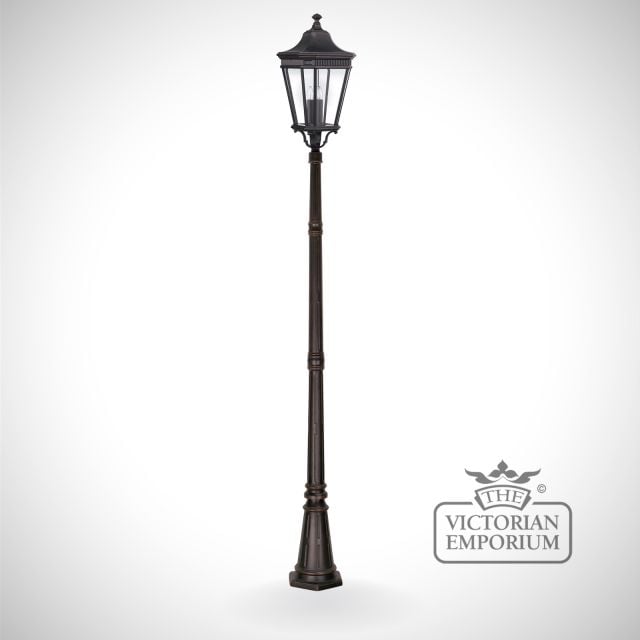 Cotswold Large Lamp Post and Lantern in Bronze