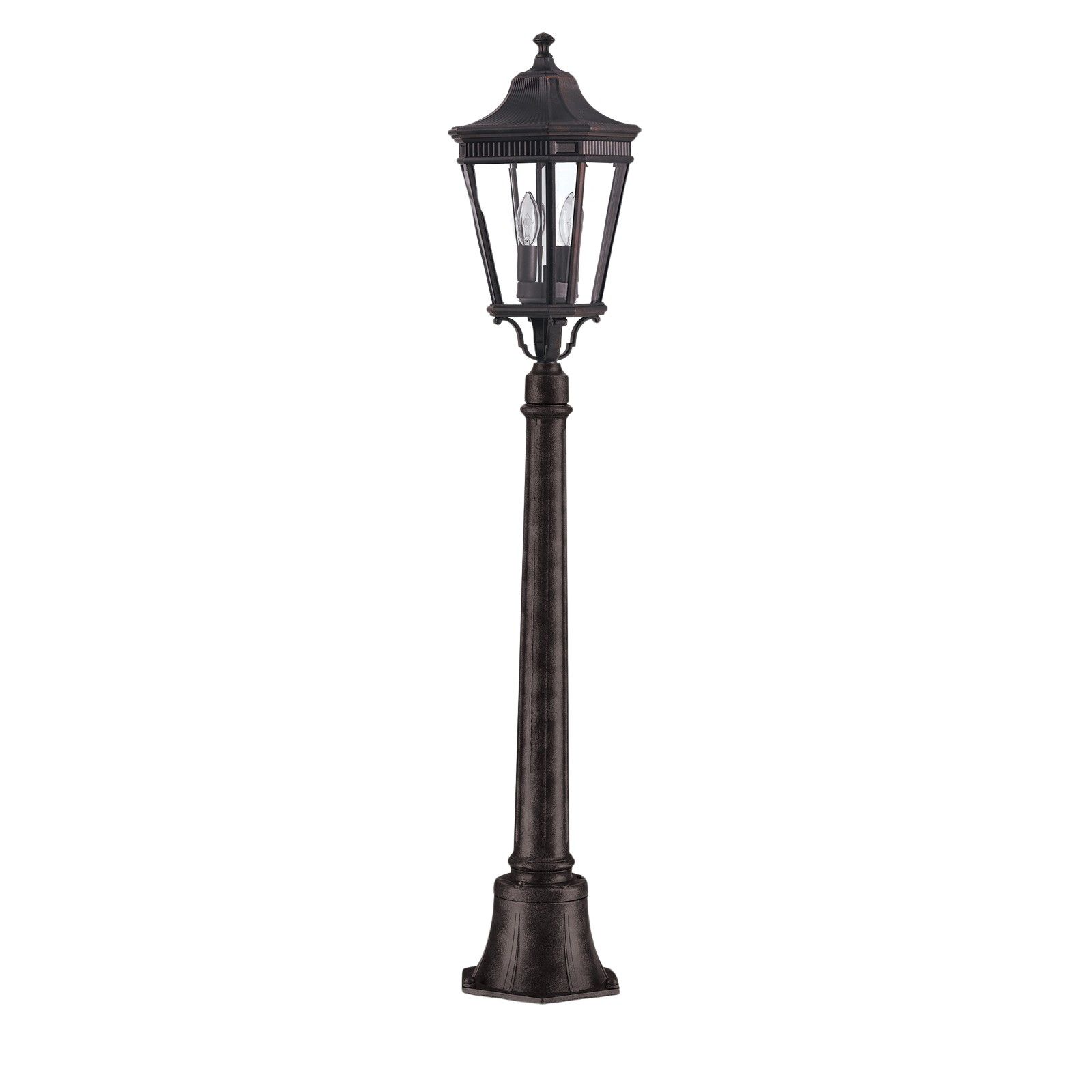 Cotswold medium pillar and lantern in Bronze