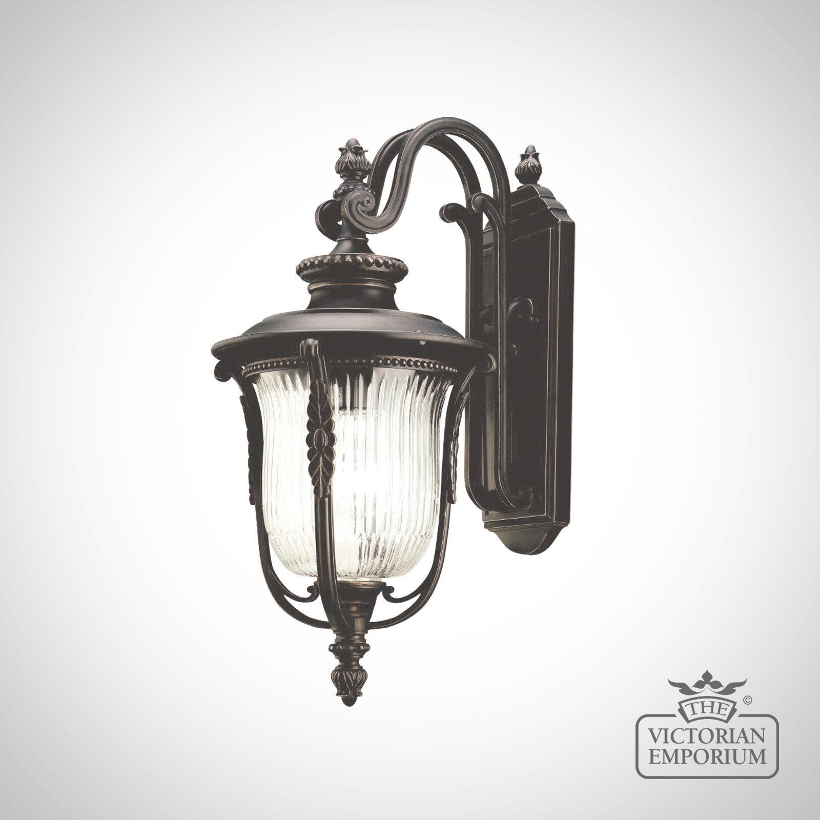 Laverne Medium Wall Light in Rubbed Bronze Finish