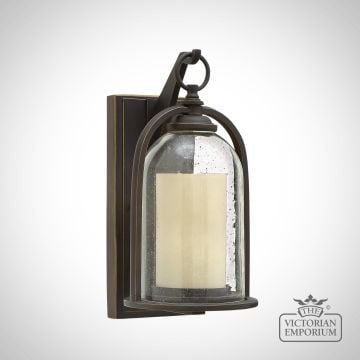 Quince Small Wall Lantern in Oil Rubbed Bronze