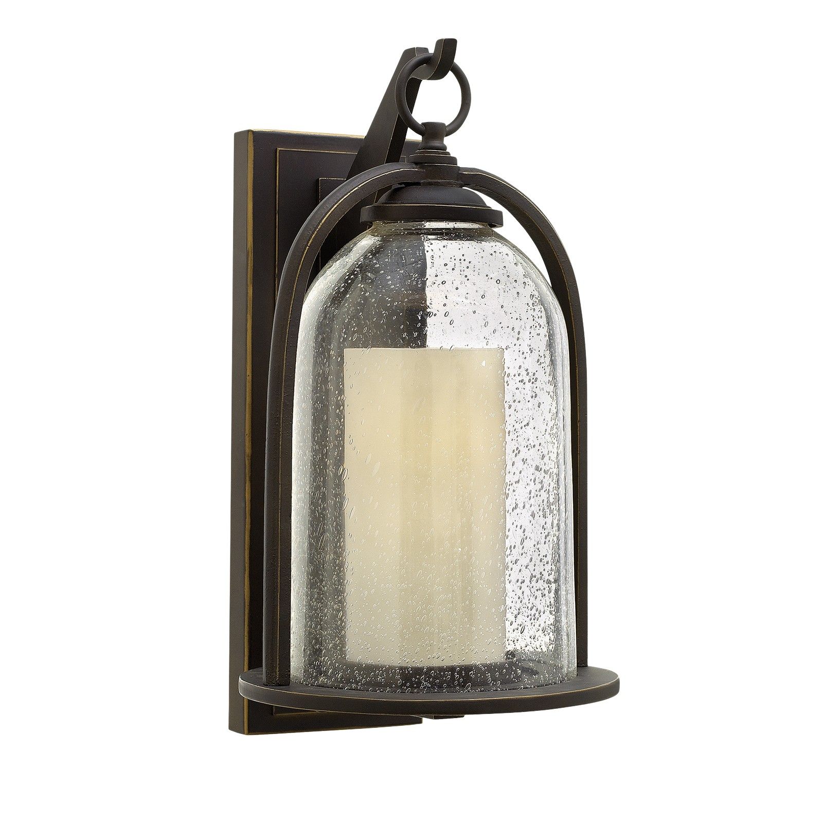 Quince medium wall lantern in oil rubbed bronze