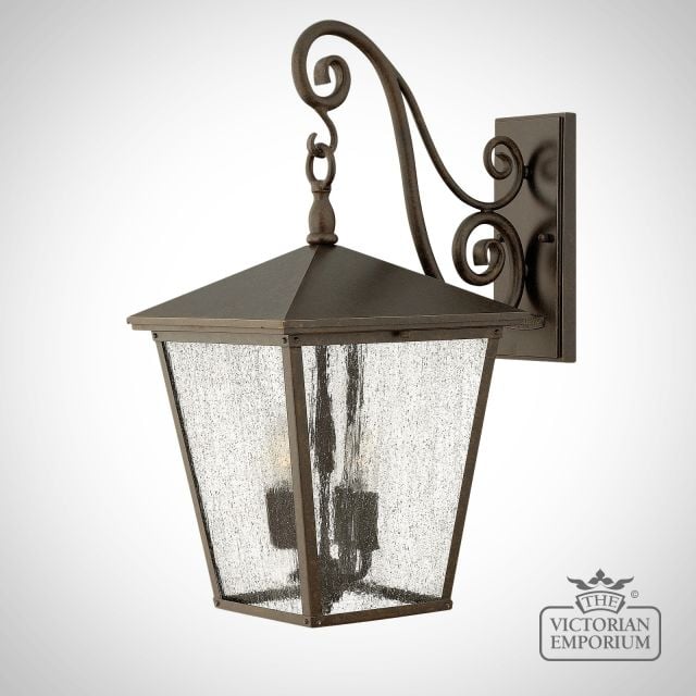 Trellis large wall lantern - Regency Bronze