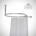 Shower Curtain Rail Freestanding Bath Chrome Roll Top Oval Round Victorian 19thcentry Steampunk Old Classical Decorative Ceiling Sr Round Vh C Alt 800