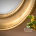 Mirror Victorian 19thcentry Steampunk  Old Classical Gold Gilt Wall Round Oval Mantel Victorian Decorative Luxury 368 Gold Rounnd Insitu