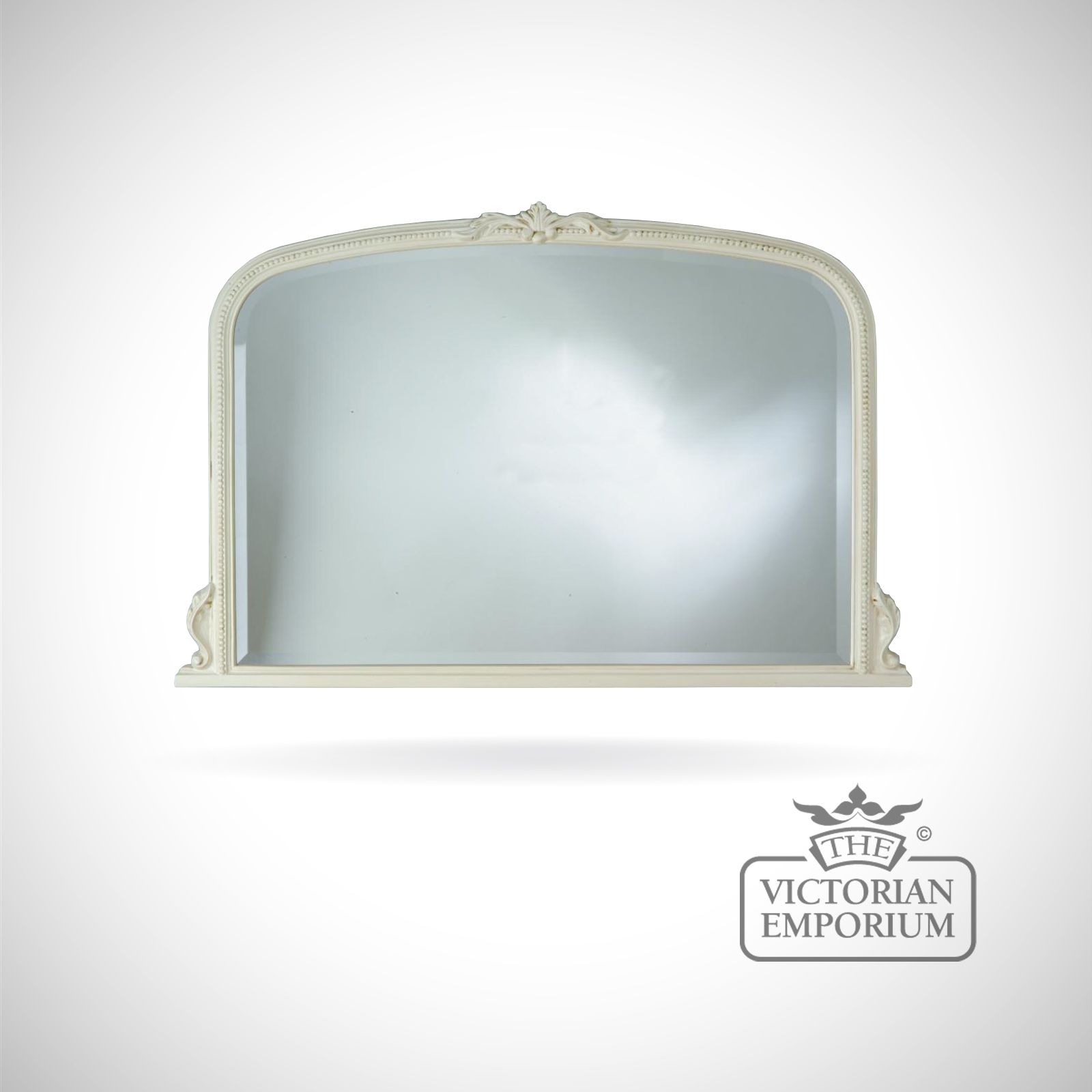 Windsor Mirror with decorative ivory frame - 122x81cm