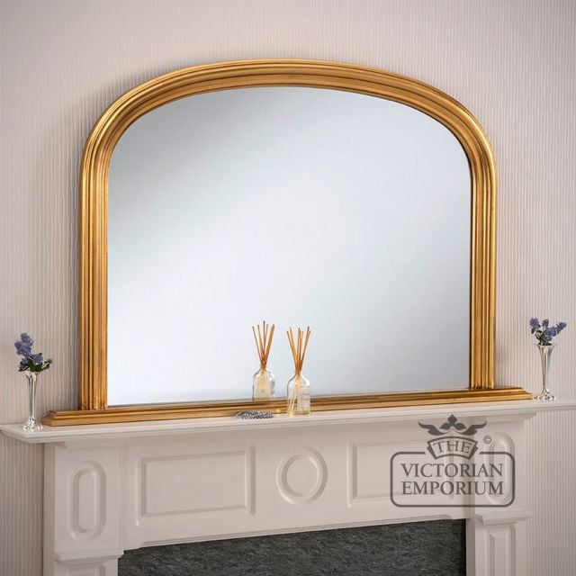Winchester Overmantel Mirror with gold frame- 119x79cm