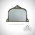 Mirror victorian 19thcentry steampunk -old classical gold-gilt wall round oval mantel victorian decorative-luxury-om882-silver