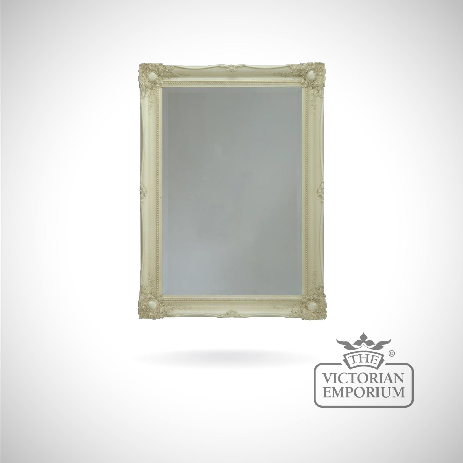 Newport Mirror with ivory frame in a choice of sizes