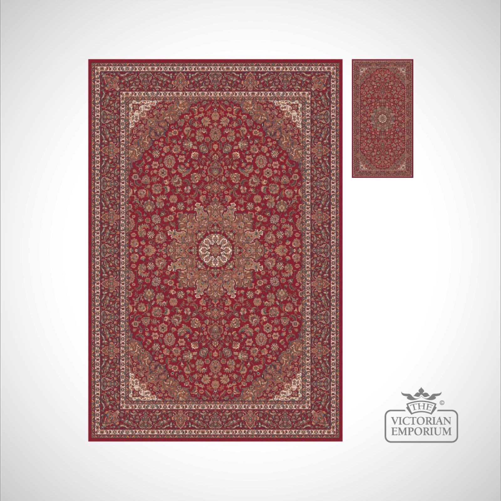 Victorian Rug - style FA5643 Red
