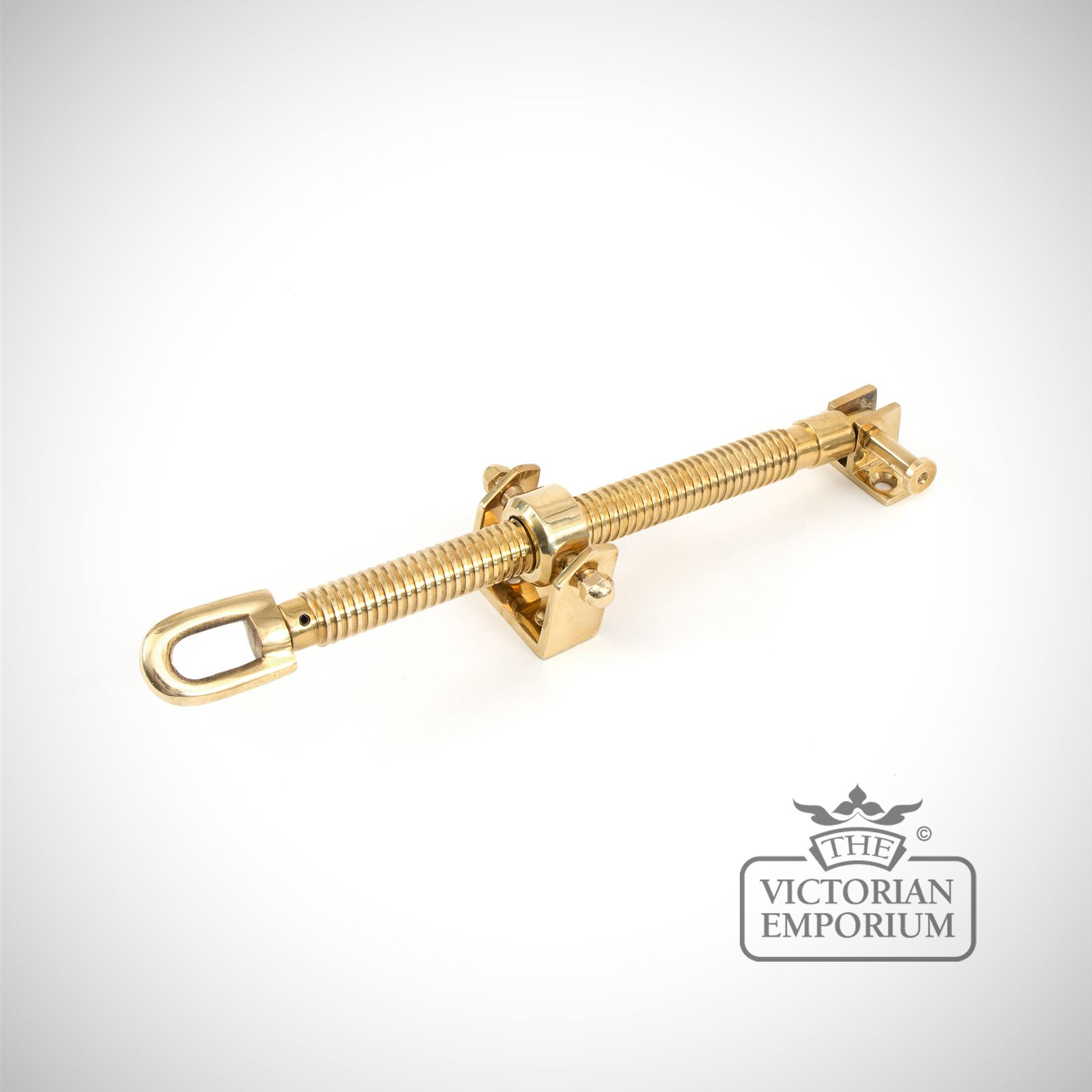 Polished brass 12” fanlight screw opener